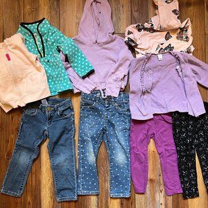 Lot of Toddler Girl Clothing Size 3T (9 pieces)